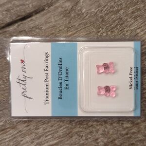 NWT Gummy Bear Pink Earrings